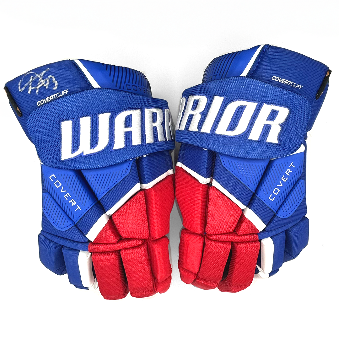 HOCKEY GLOVES - WARRIOR PRO COVERT QR6 - AUTO - IVAN DEMIDOV
