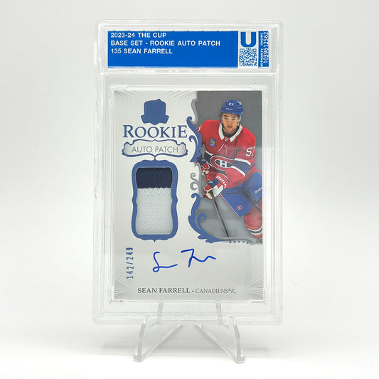 2023-24 - UD THE CUP - ROOKIE AUTO PATCH - SEAN FARRELL 142/249