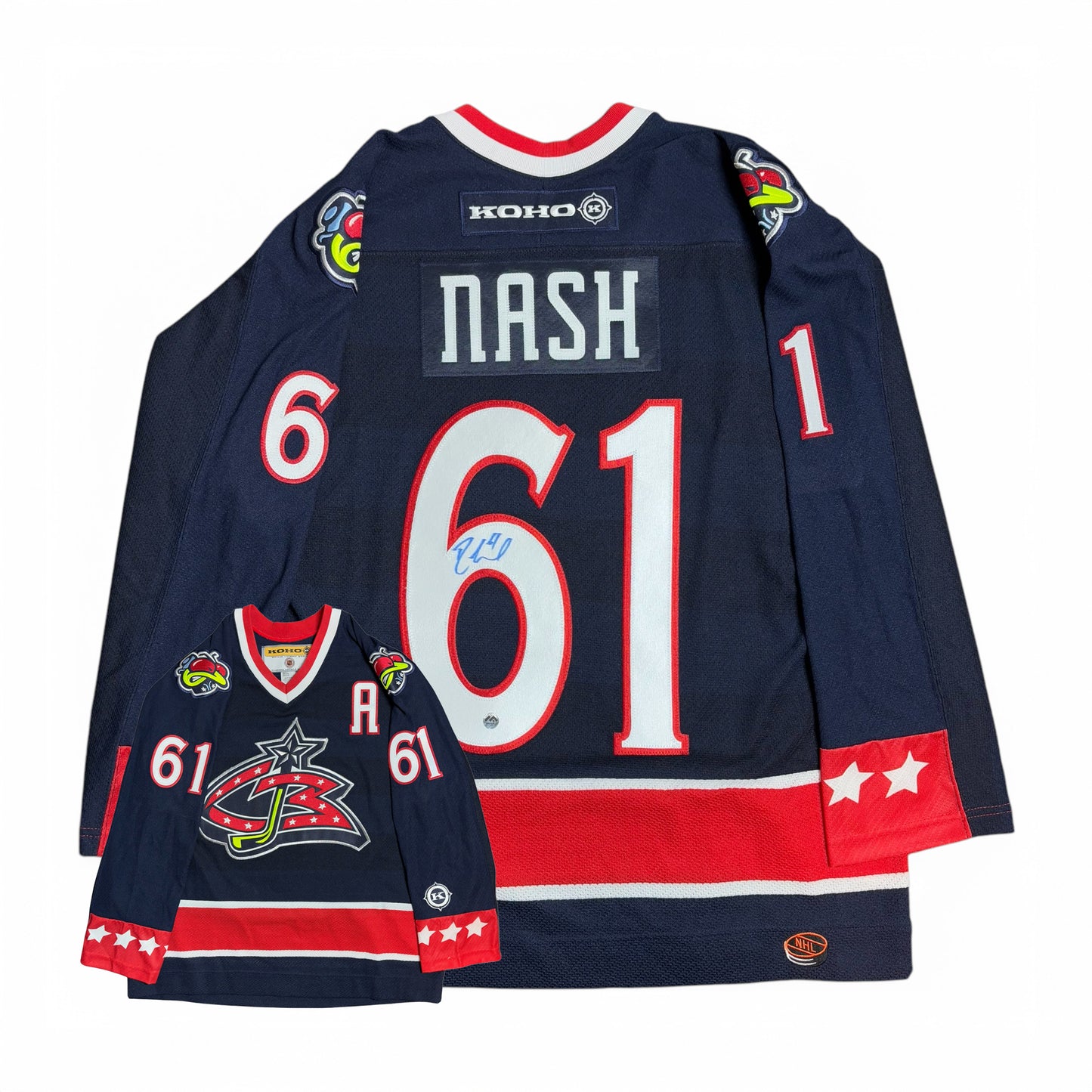 RICK NASH - JERSEY HOCKEY AUTOGRAPHIÉ - KOHO