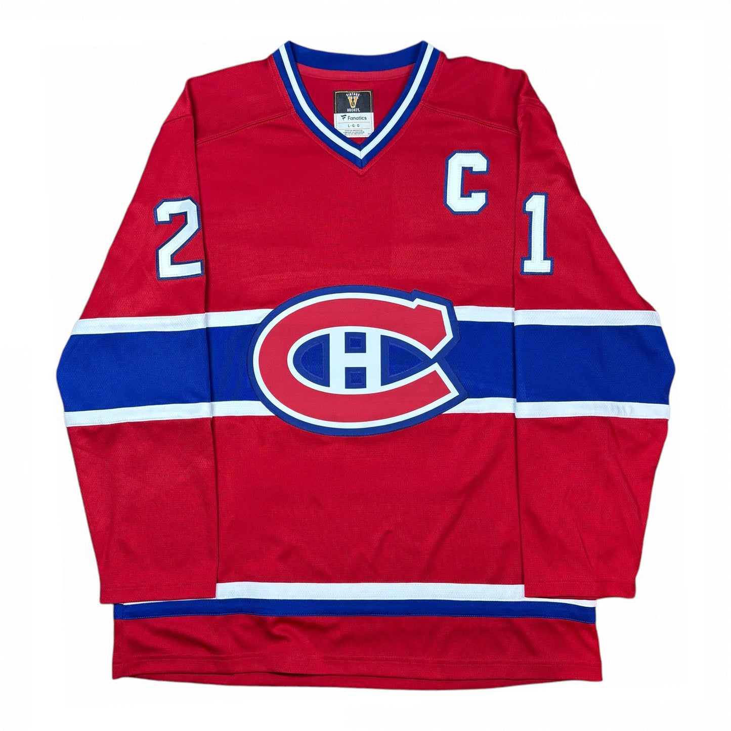 GUY CARBONNEAU - JERSEY HOCKEY AUTOGRAPHIÉ - FANATICS VINTAGE