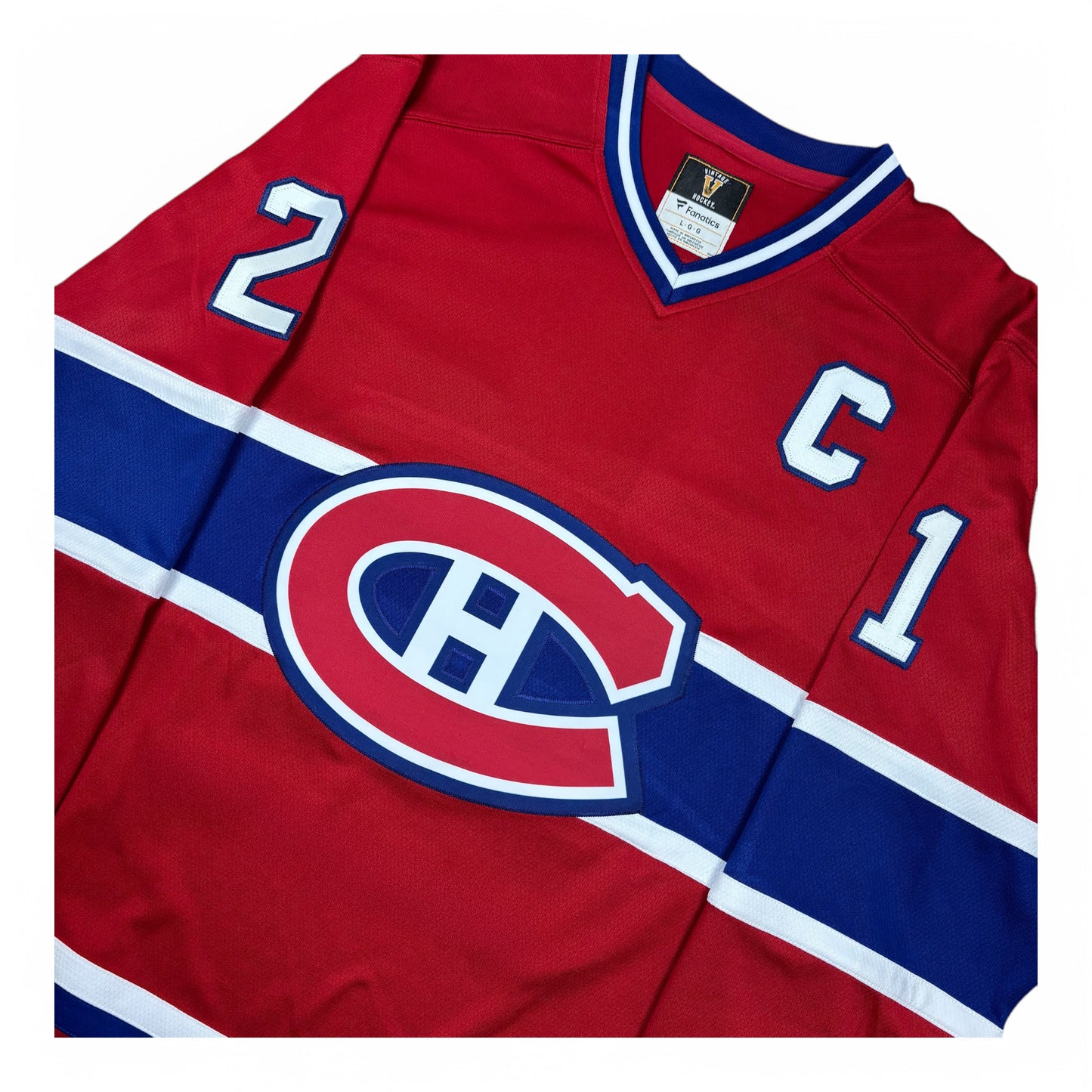 GUY CARBONNEAU - JERSEY HOCKEY AUTOGRAPHIÉ - FANATICS VINTAGE