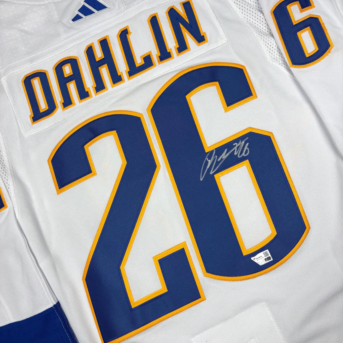 RASMUS DAHLIN - JERSEY HOCKEY AUTOGRAPHIÉ - ADIDAS RETRO REVERSE 2.0