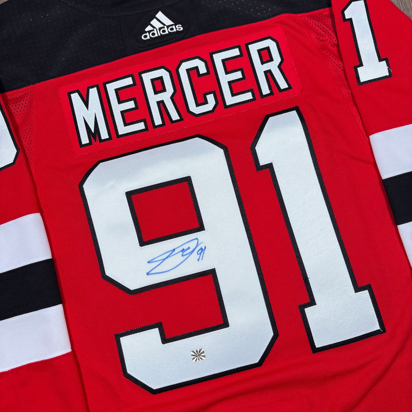 DAWSON MERCER - JERSEY HOCKEY AUTOGRAPHIÉ - ADIDAS