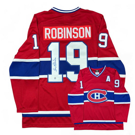 LARRY ROBINSON - JERSEY HOCKEY AUTOGRAPHIÉ - FANATICS VINTAGE