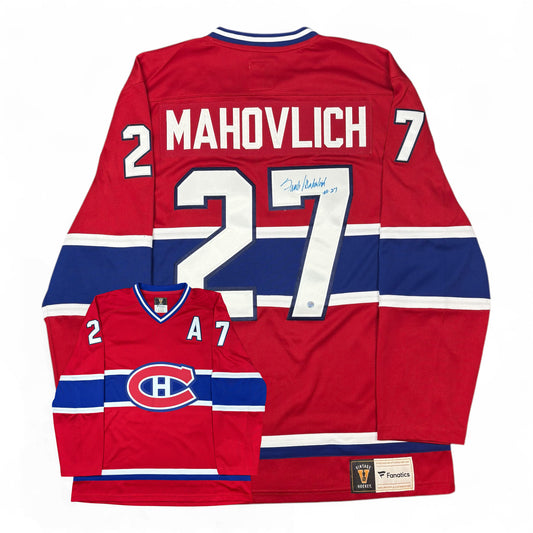 FRANK MAHOVLICH- JERSEY HOCKEY AUTOGRAPHIÉ - FANATICS VINTAGE