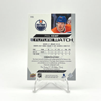 2024-25 - SP AUTHENTIC  - FUTURE WATCH AUTO - PHIL KEMP 510/999