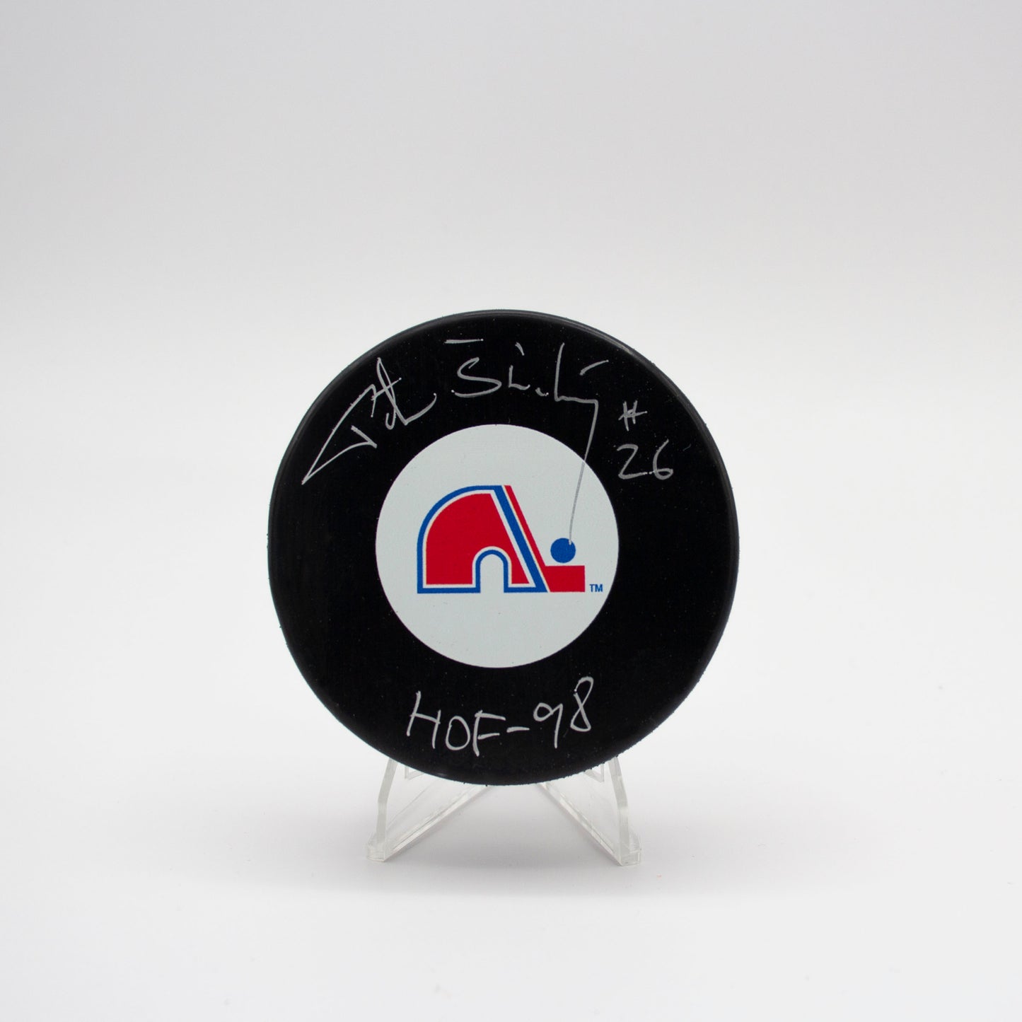 HOCKEY PUCK - AUTO - PETER STASTNY
