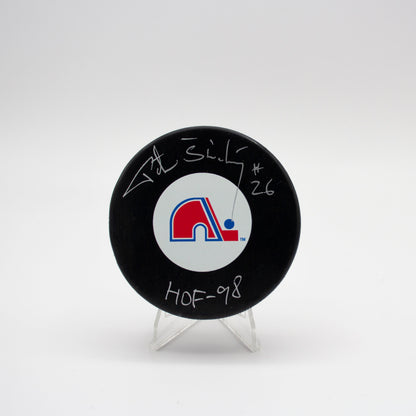 HOCKEY PUCK - AUTO - PETER STASTNY