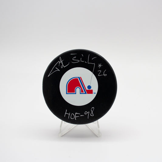 HOCKEY PUCK - AUTO - PETER STASTNY