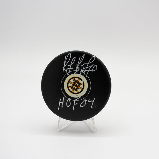 HOCKEY PUCK - AUTO - RAY BOURQUE