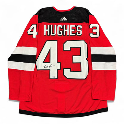 LUCK HUGUES - AUTOGRAPHED HOCKEY JERSEY - ADIDAS