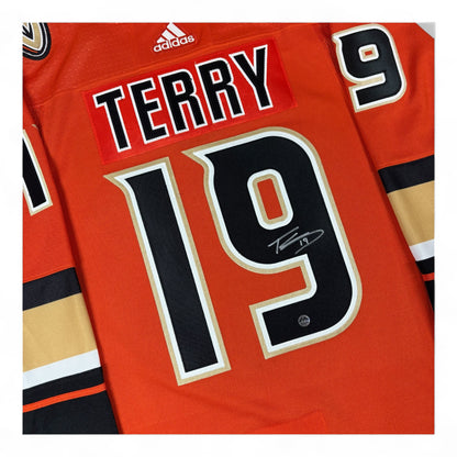 TROY TERRY - JERSEY HOCKEY AUTOGRAPHIÉ - ADIDAS