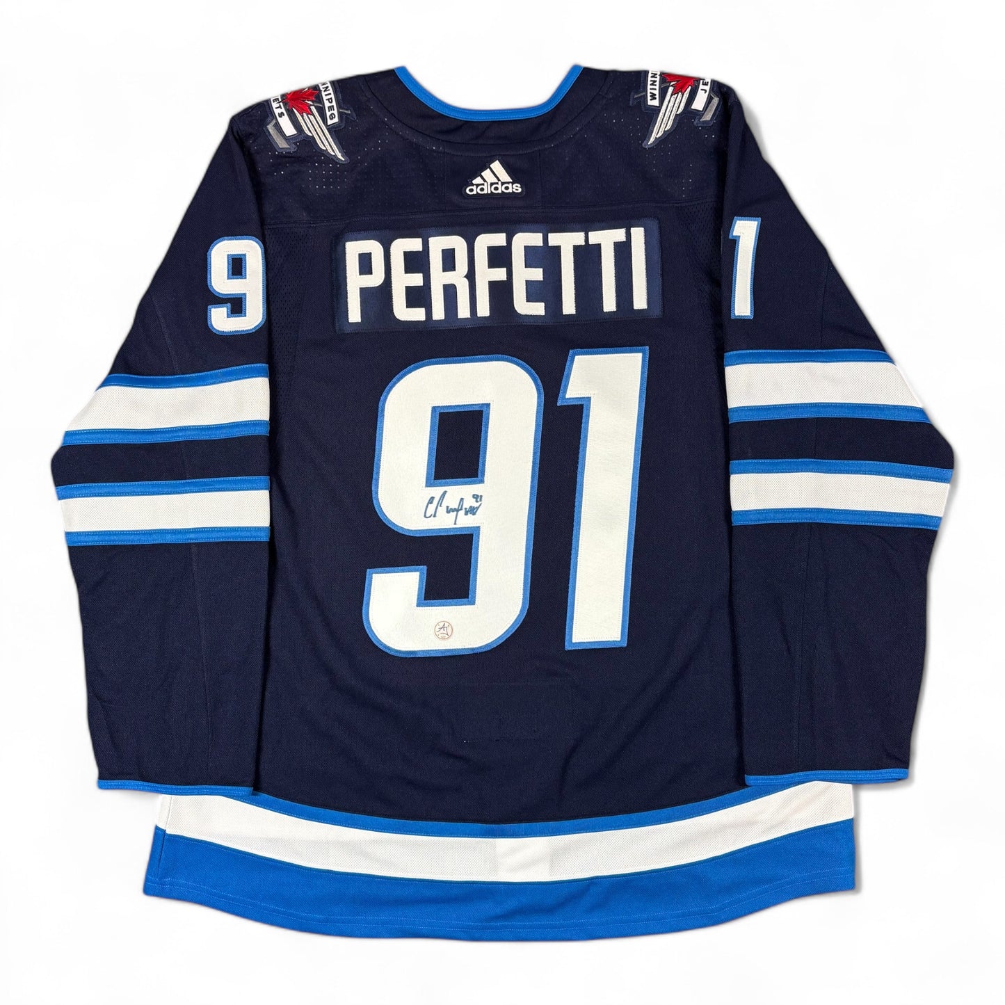 COLE PERFETTI - JERSEY HOCKEY AUTOGRAPHIÉ - ADIDAS