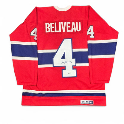 JEAN BÉLIVEAU - AUTOGRAPHED HOCKEY JERSEY - CCM VINTAGE