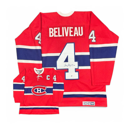 JEAN BÉLIVEAU - AUTOGRAPHED HOCKEY JERSEY - CCM VINTAGE