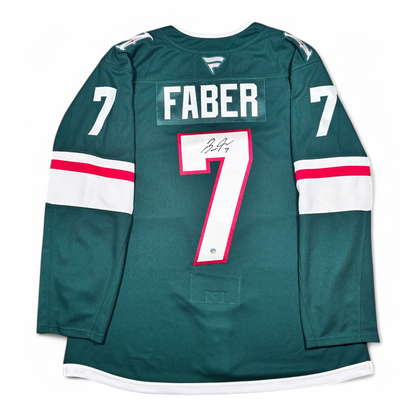 BROCK FABER - JERSEY HOCKEY AUTOGRAPHIÉ - FANATIC