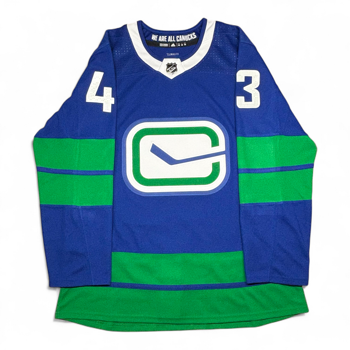 QUINN HUGHES - JERSEY HOCKEY AUTOGRAPHIÉ - ADIDAS