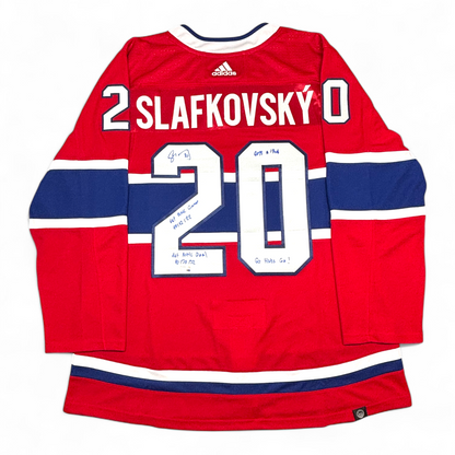 JURAJ SLAFKOVSKY - JERSEY HOCKEY AUTOGRAPHIÉ - ADIDAS
