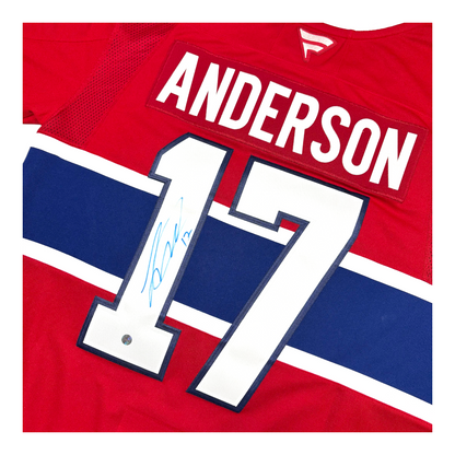 JOSH ANDERSON - JERSEY HOCKEY AUTOGRAPHIÉ - FANATICS