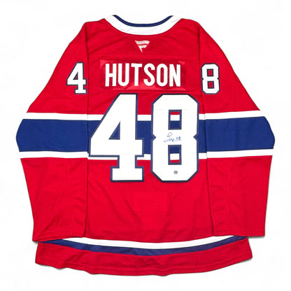 LANE HUTSON - JERSEY HOCKEY AUTOGRAPHIÉ - FANATICS
