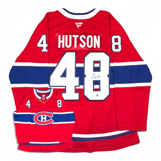 LANE HUTSON - JERSEY HOCKEY AUTOGRAPHIÉ - FANATICS