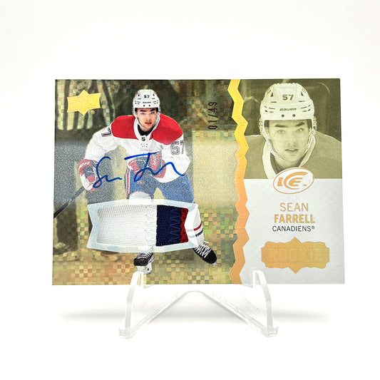 2023-24 UD ICE - ROOKIE AUTO PATCH - SEAN FARRELL 01/49