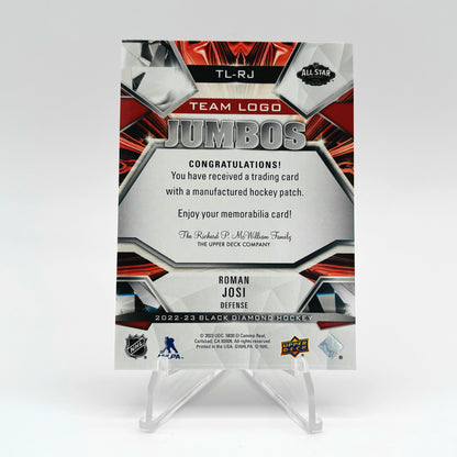 2022-23 - UD BLACK DIAMOND - TEAM LOGOS JUMBOS - ROMAN JOSI 04/15