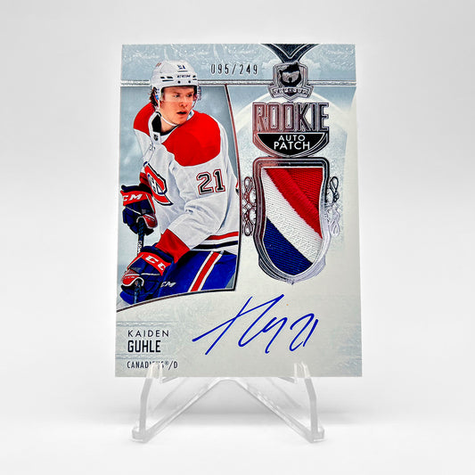 2022-23 - UD THE CUP - ROOKIE AUTO PATCH - KAIDEN GUHLE - 095/249