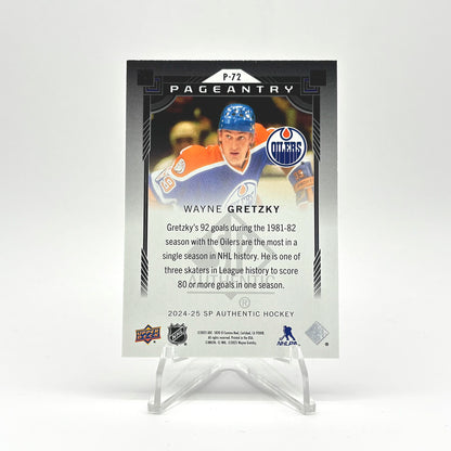 2024-25 - SP AUTHENTIC  - PAGEANTRY - WAYNE GRETZKY