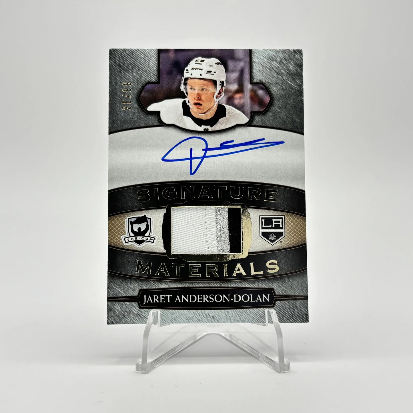 2018-19 - UD THE CUP - SIGNATURE MATERIALS - AUTO PATCH - JARET ANDERSON-DOLAN 20/99