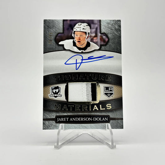 2018-19 - UD THE CUP - SIGNATURE MATERIALS - AUTO PATCH - JARET ANDERSON-DOLAN 20/99