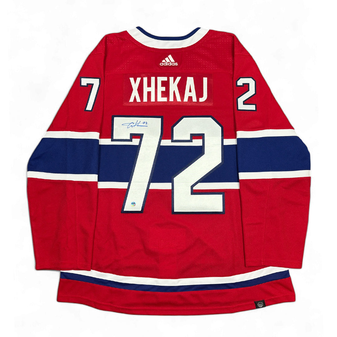 ARBER XHEKAJ - AUTOGRAPHED HOCKEY JERSEY - ADIDAS