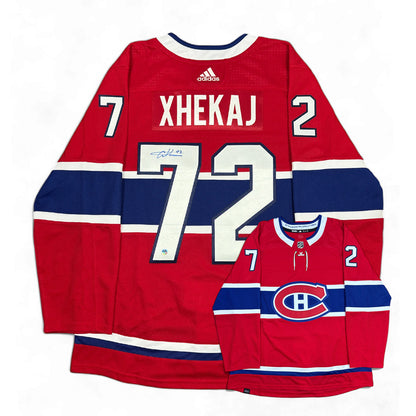 ARBER XHEKAJ - AUTOGRAPHED HOCKEY JERSEY - ADIDAS