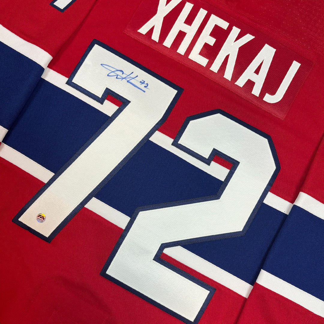 ARBER XHEKAJ - AUTOGRAPHED HOCKEY JERSEY - ADIDAS