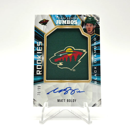 2022-23- BLACK DIAMOND - TEAM LOGO JUMBOS - ROOKIES - MATT BOLDY - 70/99