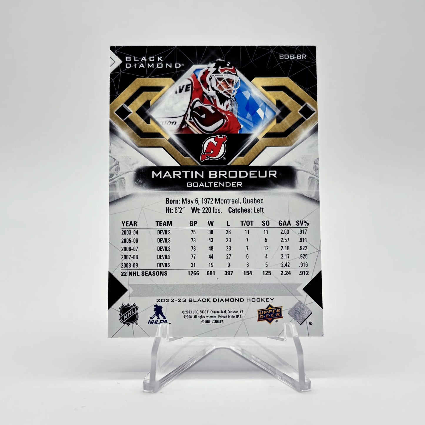 2022-23 - BLACK DIAMOND - MARTIN BRODEUR 25/25