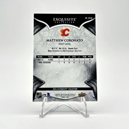2023-24 - UD EXQUISITE - ROOKIE - MATTHEW CORONATO 83/99
