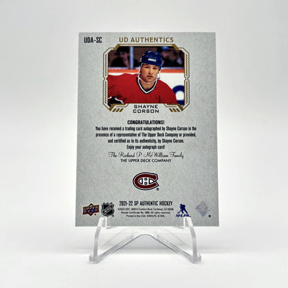 2022-23 SP AUTHENTIC - UD AUTHENTICS - SHAYNE CORSON