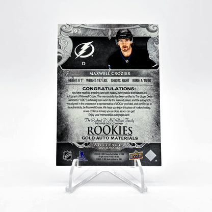 2024-25 - UD ARTIFACTS - ROOKIES - MAXWELL CROZIER 022/199