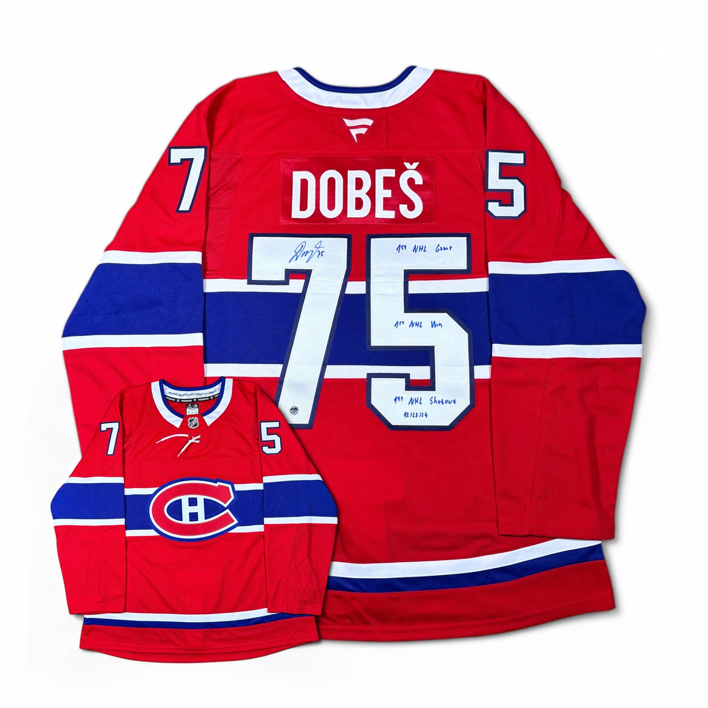JAKUB DOBES - JERSEY HOCKEY AUTOGRAPHIÉ - FANATICS