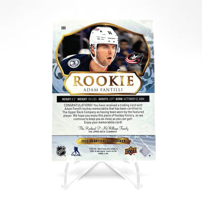 2023-24 - UD ARTIFACTS  - ROOKIE JERSEY - ADAM FANTILLI 276/399
