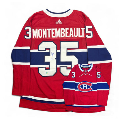 SAMUEL MONTEMBEAULT - JERSEY HOCKEY AUTOGRAPHIÉ - ADIDAS