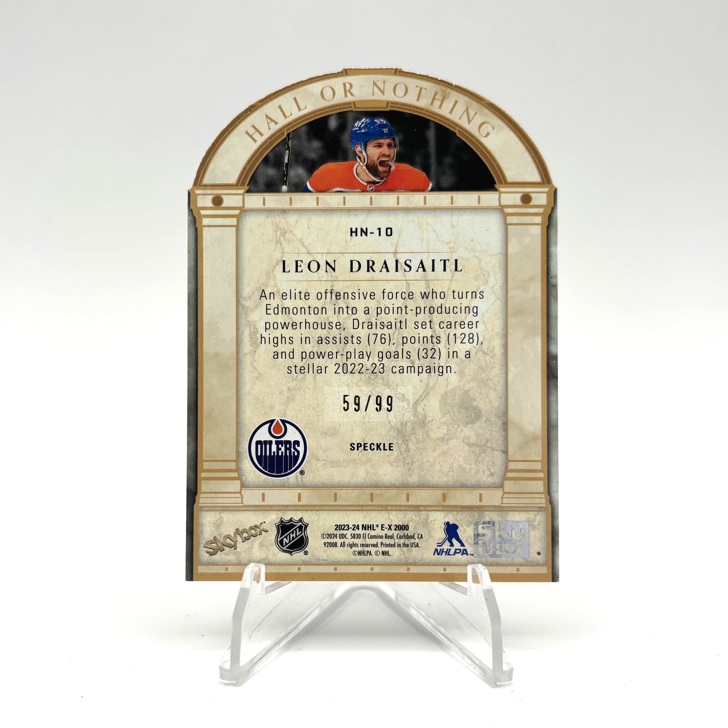 2023-24  E-X 2000 - HALL OR NOTHING - LEON DRAISAITL 59/99
