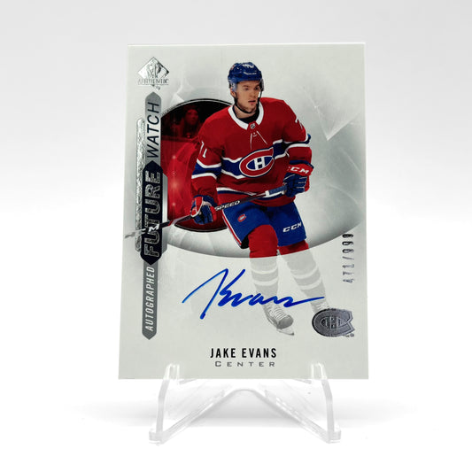 2020-21 - SP AUTHENTIC - FUTURE WATCH AUTO - JAKE EVANS 471/999