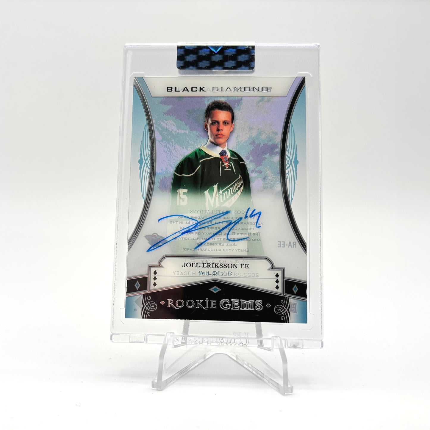 2024-25-CLEAR CUT - BLACK DIAMOND - ROOKIE GEMS AUTO - JOEL ERIKSSON EK