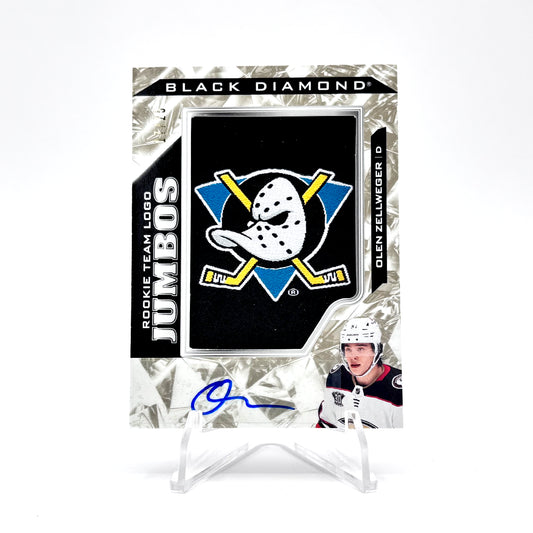 2024-25- BLACK DIAMOND - ROOKIE TEAM LOGO JUMBOS - OLEN ZELLWEGER 17/25