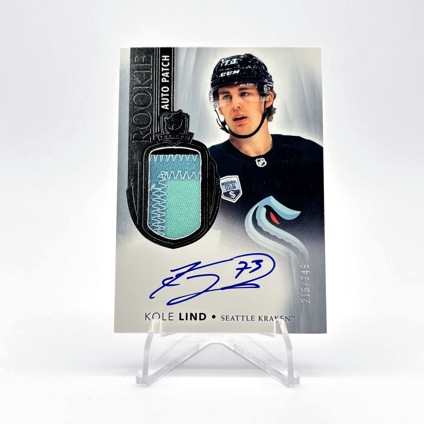 2021-22 - UD THE CUP - ROOKIE AUTO PATCH - KOLE LIND 216/249