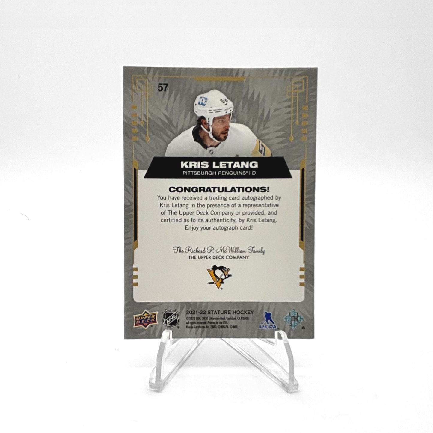 2021 - 22 - UD STATURE AUTO - KRIS LETANG