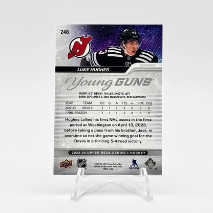 2023-24 UD SERIES ONE - YOUNG GUNS - LUKE HUGHES