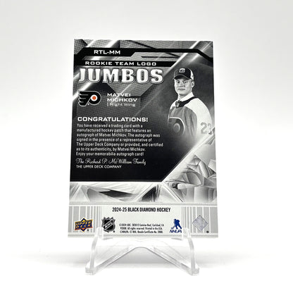 2024-25 - BLACK DIAMOND - TEAM LOGO JUMBOS - MATVEI MICHKOV 92/99